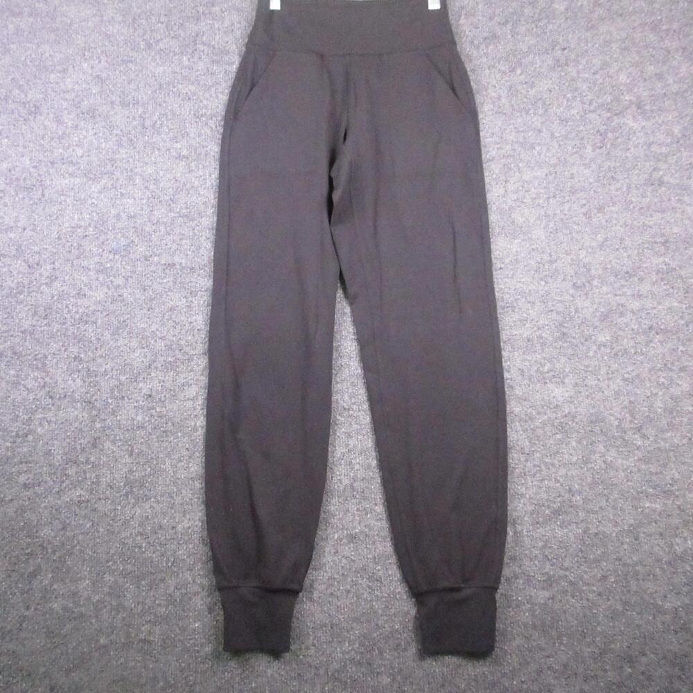 Lululemon Pants Womens 4 Black Jogger High Rise Cuffed Ankle Yoga Gym Athletic